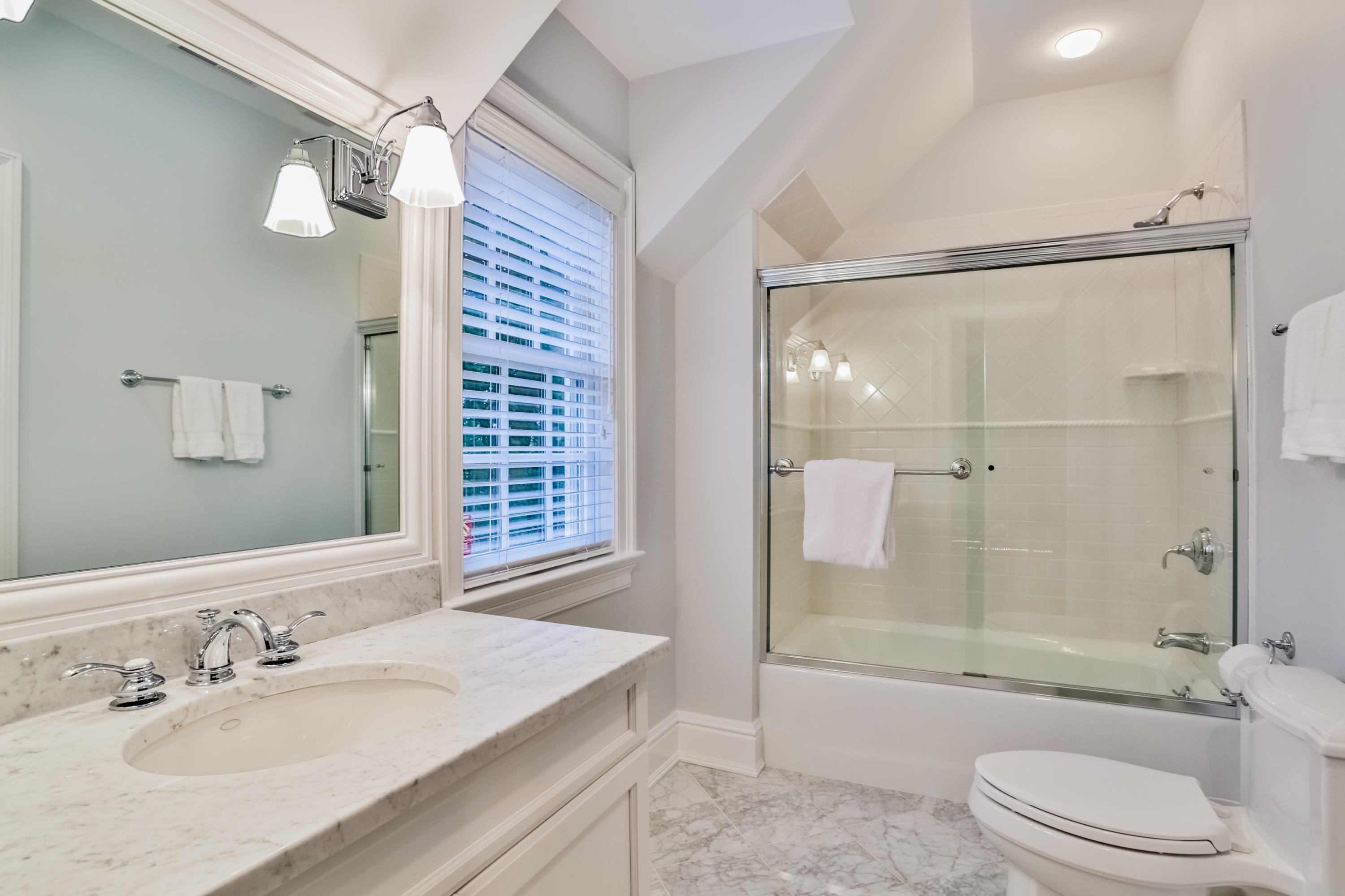 170 Brushy Ridge Road New Canaan, CT 06840 - Photo 42 of 56 a bathroom with a granite countertop sink toilet and shower