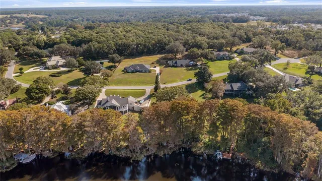 an aerial view of residential house with outdoor space
