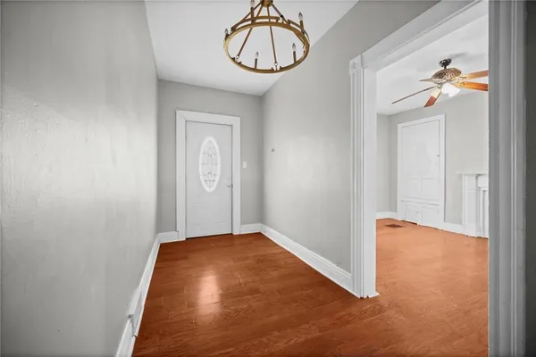a view of an empty room