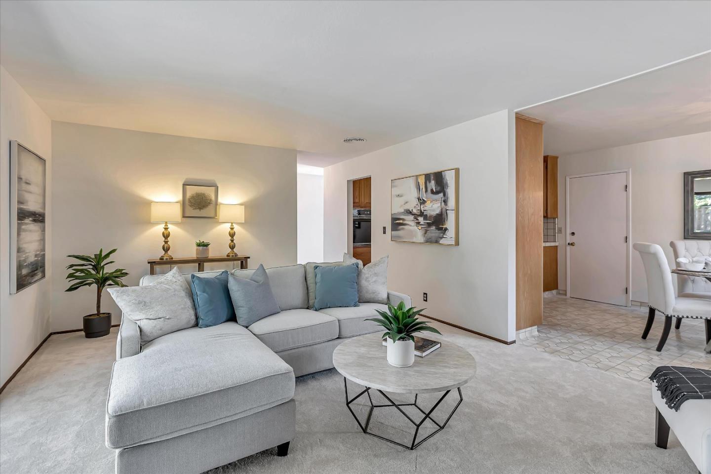 126 Brian Lane Santa Clara, CA 95051 - Photo 4 of 21 a living room with furniture and a potted plant