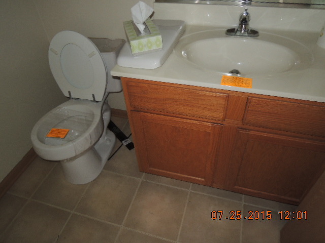 315 Reston Circle Romeoville, IL 60446 - Photo 3 of 14 a bathroom with a sink and a mirror