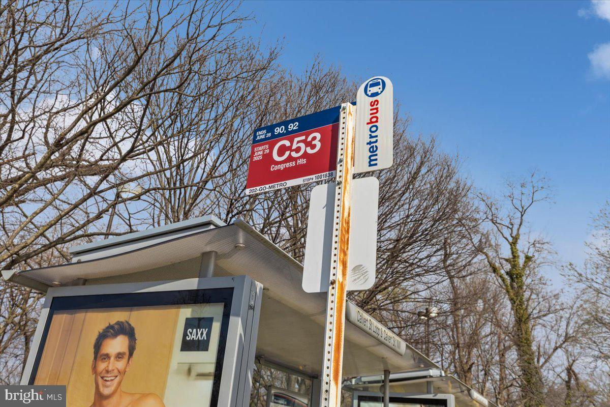 1949 Calvert Street Northwest, Unit E Washington, DC 20009 - Photo 24 of 29 a sign on the side of a building