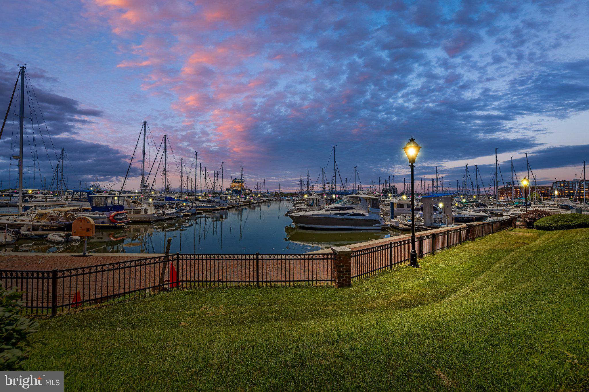 2439 Boston Street Baltimore, MD 21224 - Photo 54 of 78 Serene marina at twilight glow.