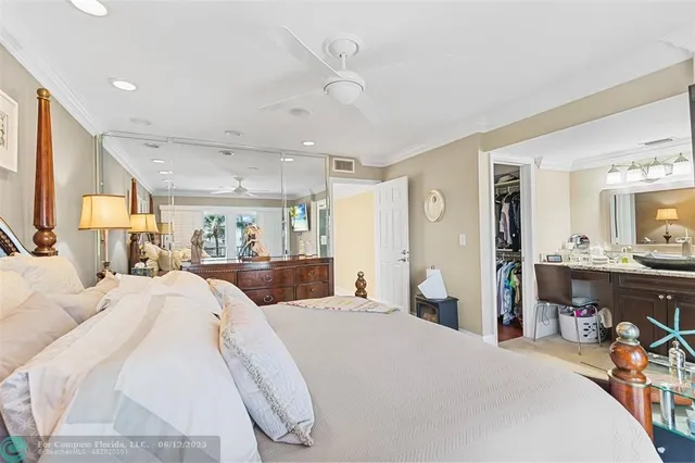 a view of lake with green space