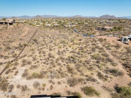a view of city and mountain