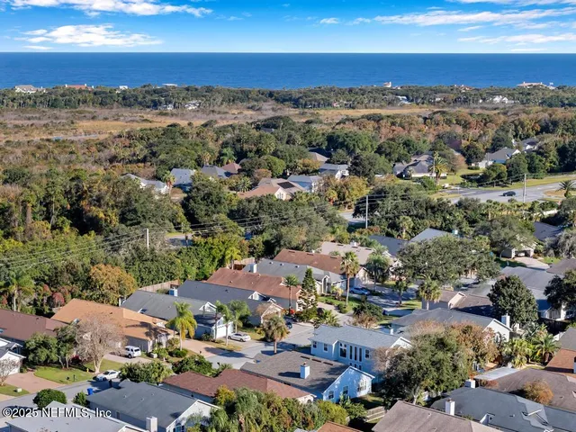 an aerial view of a city