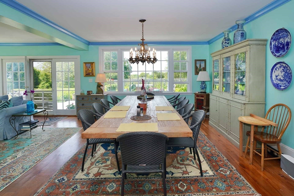 1 Louis Field Road Edgartown, MA 02539 - Photo 18 of 23 a view of a dining room with furniture window and outside view