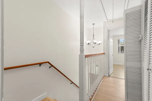 a view of a hallway with a elevator