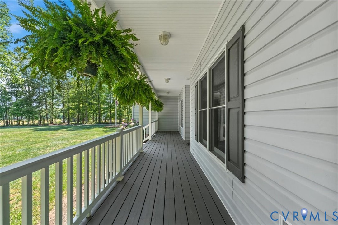 3060 Moyer Road Powhatan, VA 23139 - Photo 10 of 66 Expansive covered porch featuring durable decking,