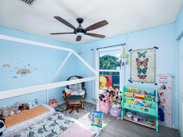 a children play room and toys