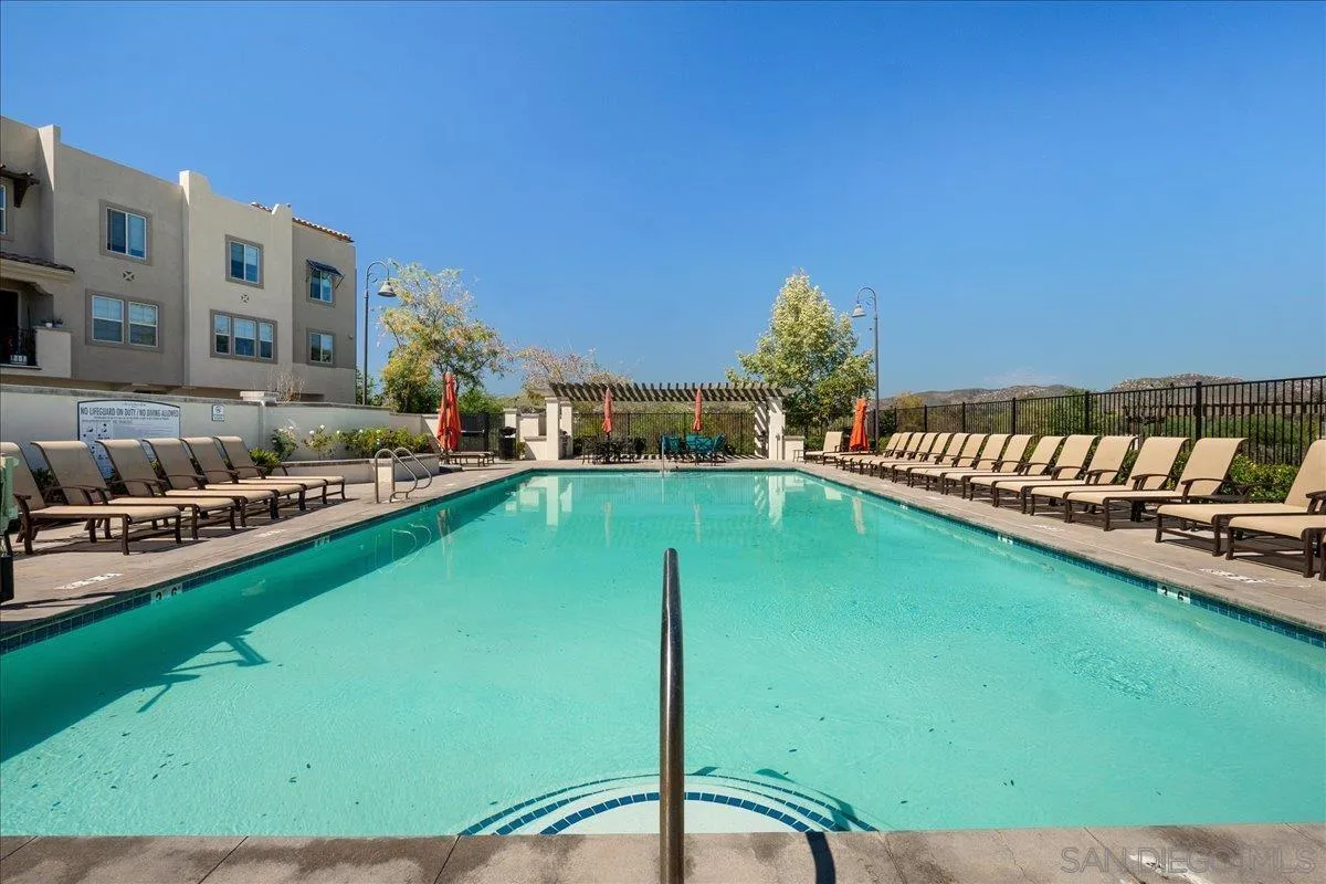328 Paddle Court Santee, CA 92071 - Photo 40 of 45 a swimming pool with outdoor seating and garden