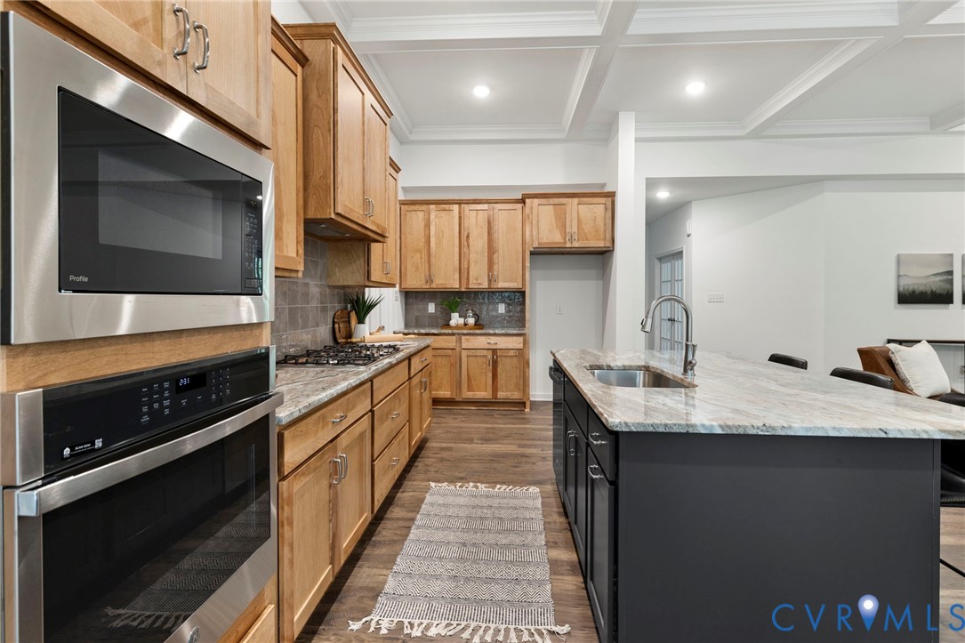 13030 Alsandair Drive Chesterfield, VA 23838 - Photo 10 of 33 Kitchen with stainless steel appliances, dark wood