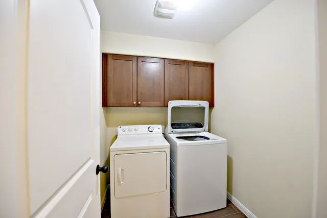 a room with storage and utility