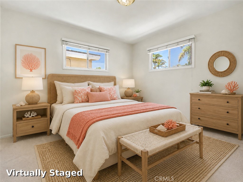 1049 3rd Street Hermosa Beach, CA 90254 - Photo 13 of 21 1051 3rd St - Virtually Staged Bedroom