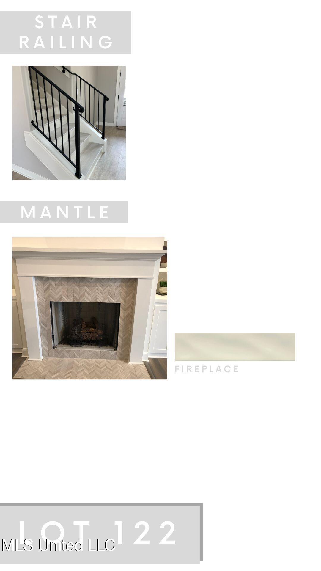 3491 Hatton Drive Nesbit, MS 38651 - Photo 6 of 6 Railing and Fireplace