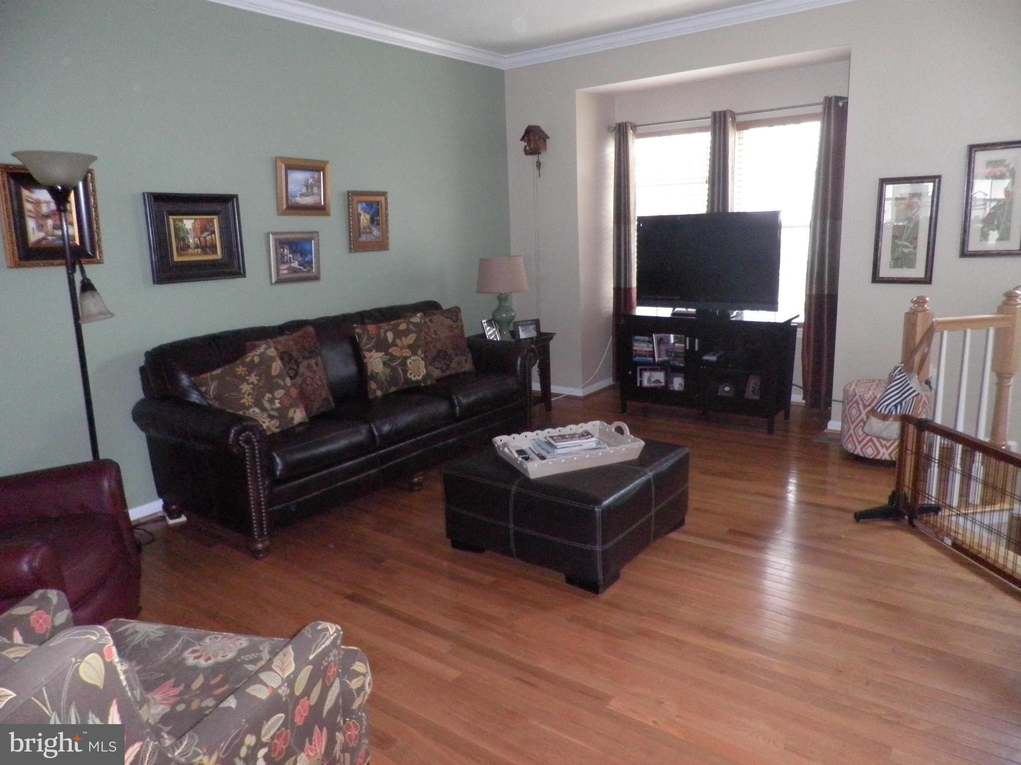 Gleaming hardwood floors