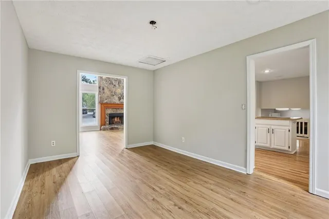 wooden floor in an empty room