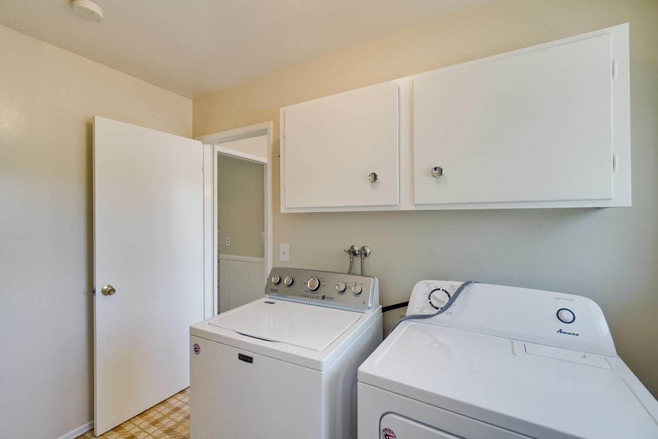 18665 Aspesi Drive Saratoga, CA 95070 - Photo 12 of 39 a view of storage and utility room with washer and dryer