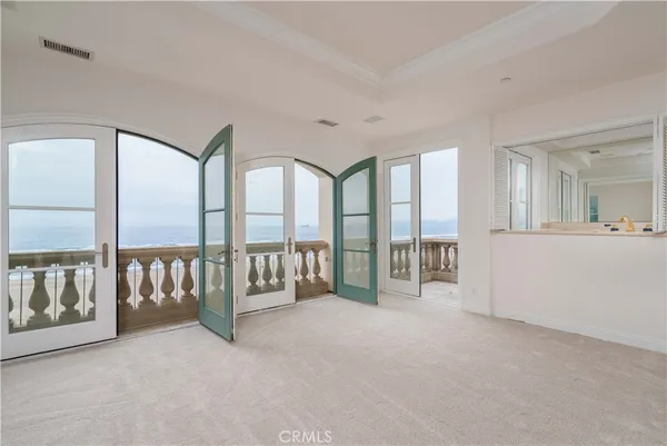 an entryway with livingroom and furniture