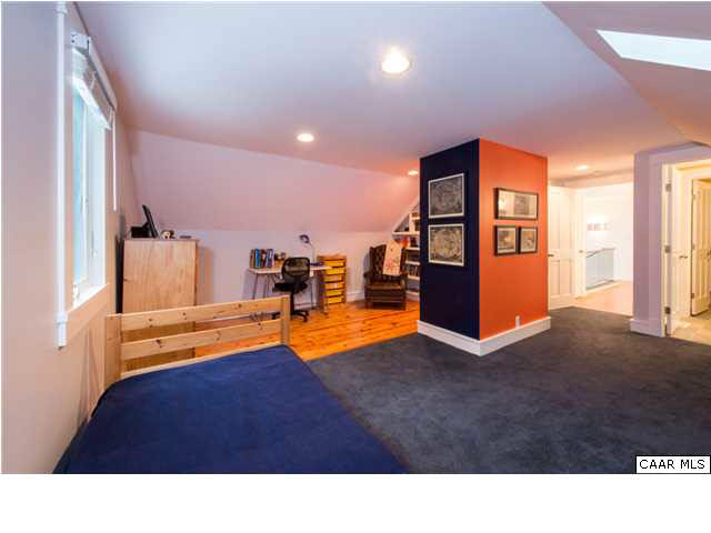 1872 Field Road Charlottesville, VA 22903 - Photo 13 of 29 Bedroom 2 upstairs features a private alcove with built-in bookcase.
