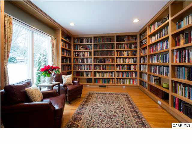 1872 Field Road Charlottesville, VA 22903 - Photo 5 of 29 Library with custom built-in maple cabinetry.