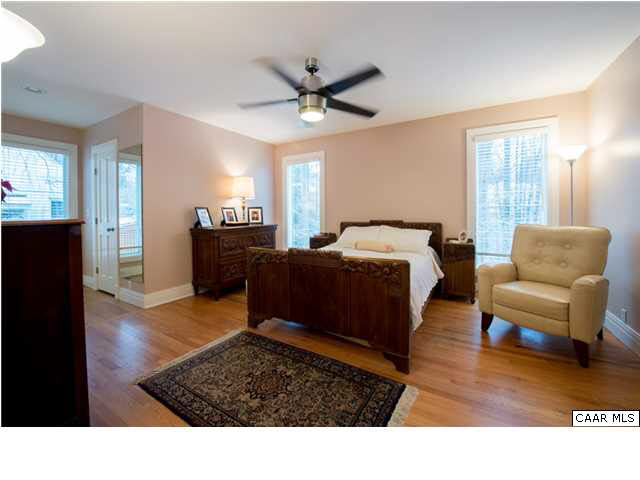 1872 Field Road Charlottesville, VA 22903 - Photo 8 of 29 Master bedroom on the first floor is a wonderful use of space with a beautiful attached master bath and large closet.