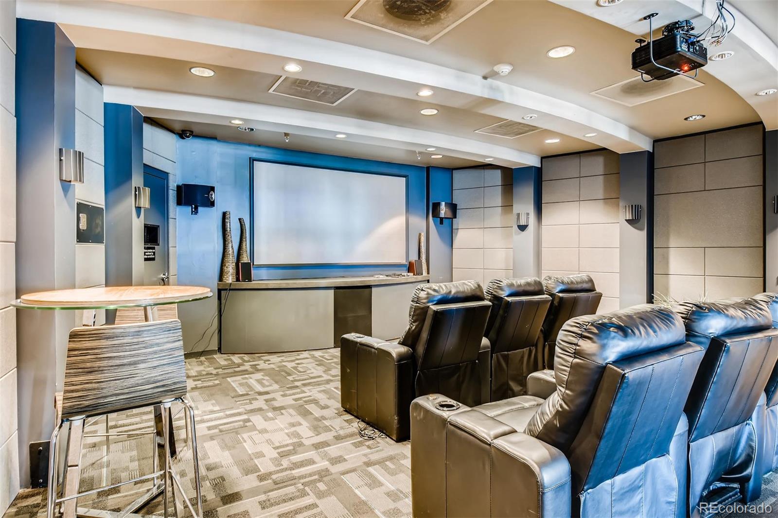 1301 Speer Boulevard, Unit 403 Denver, CO 80204 - Photo 12 of 26 a living room with furniture and a flat screen tv