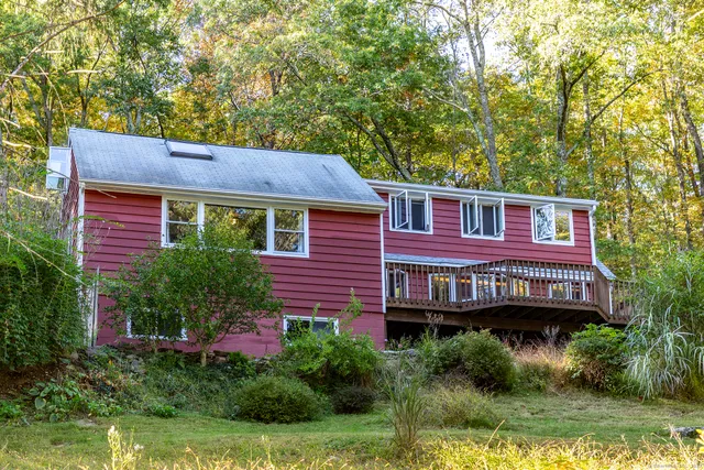 a view of a house with a balcony