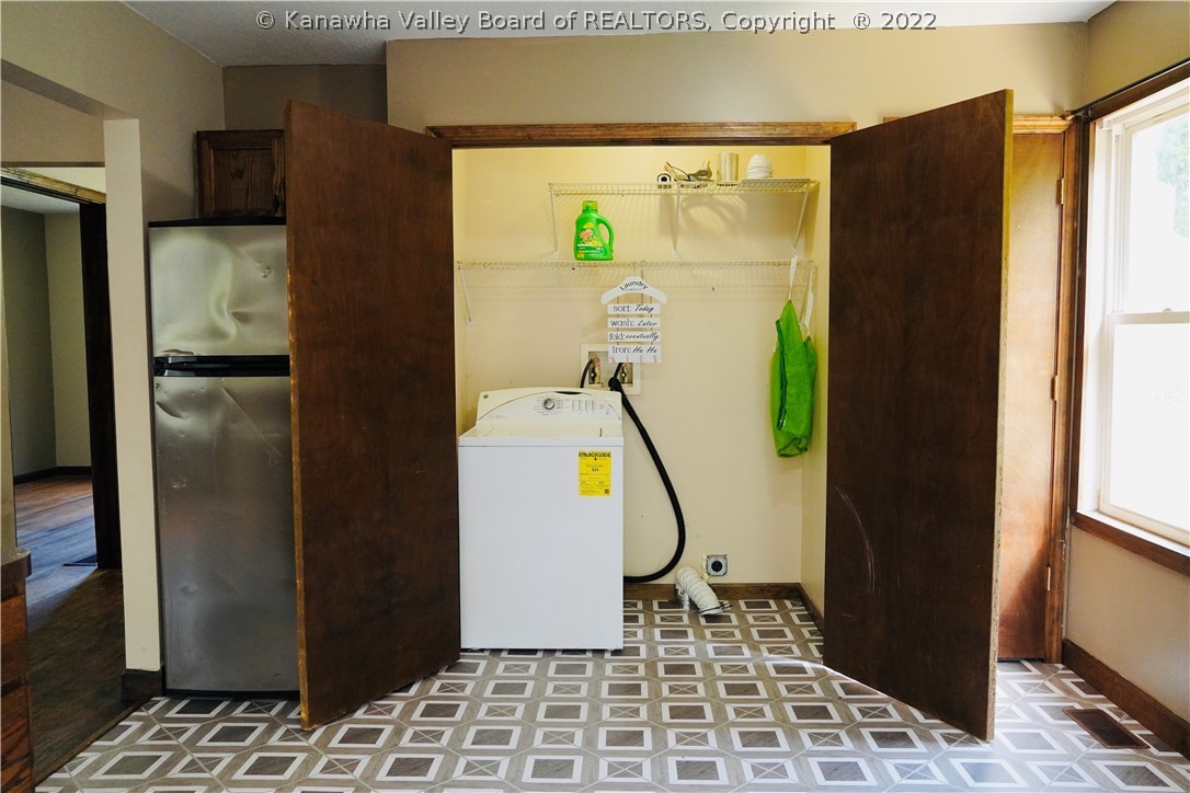 198 Ritz Mountain Road Elkview, WV 25071 - Photo 12 of 23 Laundry accessible in the kitchen. Washing machine will stay.