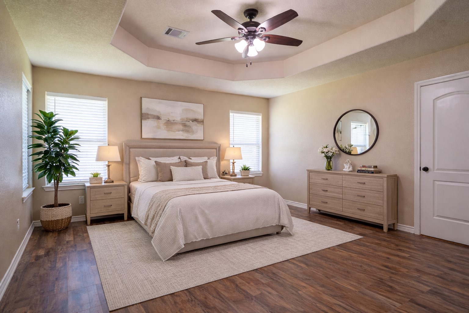 119 Hackberry Street Louise, TX 77455 - Photo 17 of 31 a bedroom with a bed and a chandelier