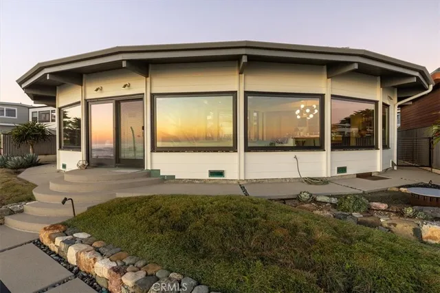 a view of a table and chairs in patio