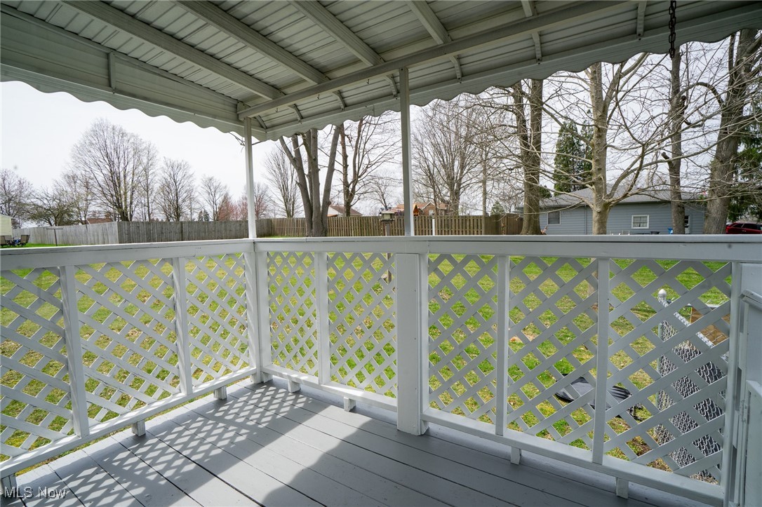 710 Struthers-Liberty Road Campbell, OH 44405 - Photo 13 of 15 Wooden back patio/ terrace