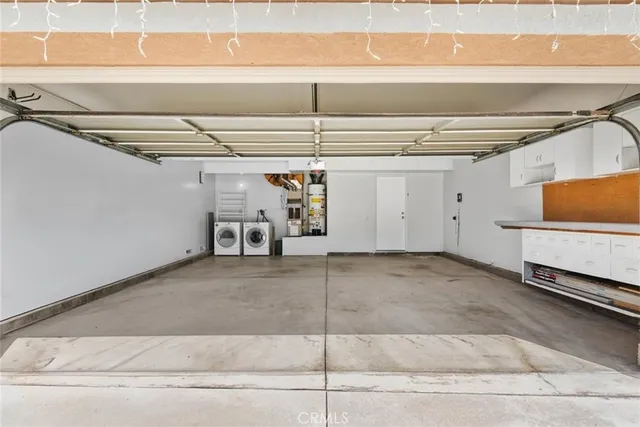 a view of a porch with a garden