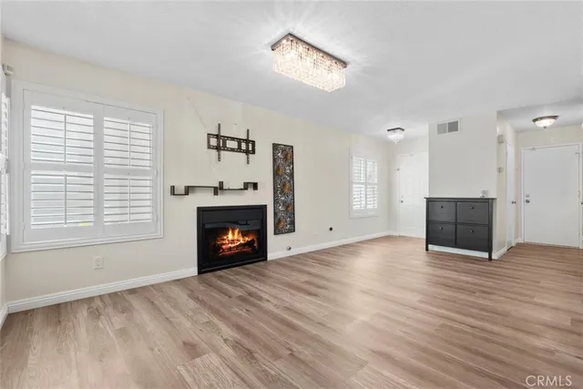 a view of a livingroom with a fireplace