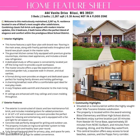 $375,000 | 444 Venito Drive, Biloxi, MS 39531