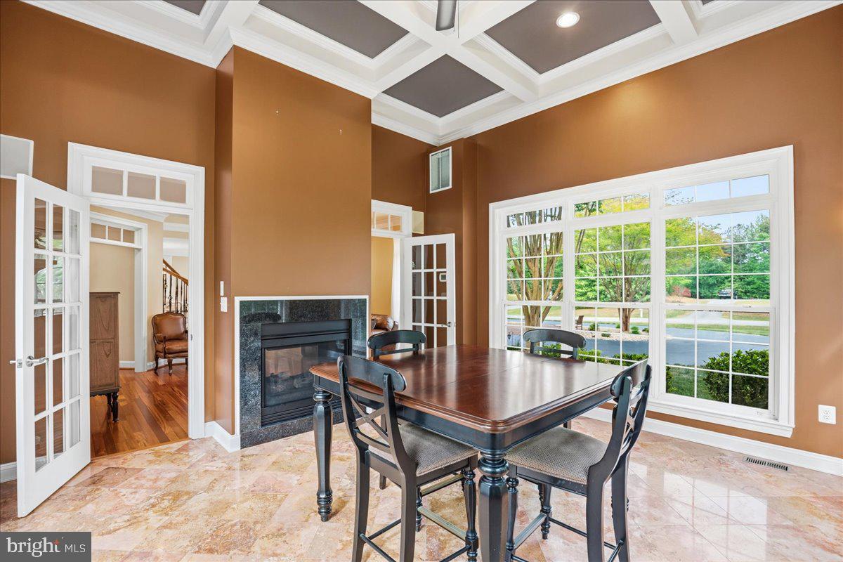 4100 Hidden Creek Road Port Republic, MD 20676 - Photo 25 of 99 11 ft coffered ceilings, propane FP, marble floors