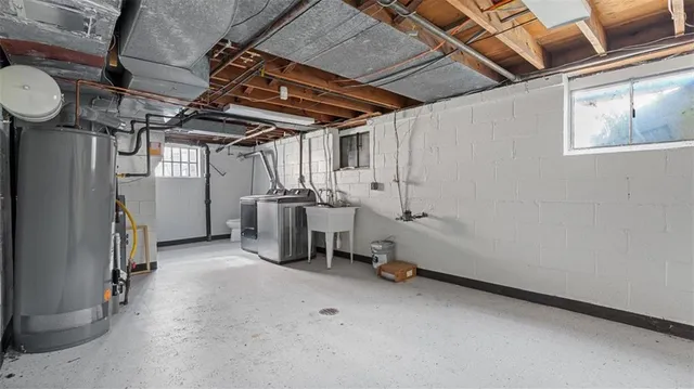 a view of a storage room