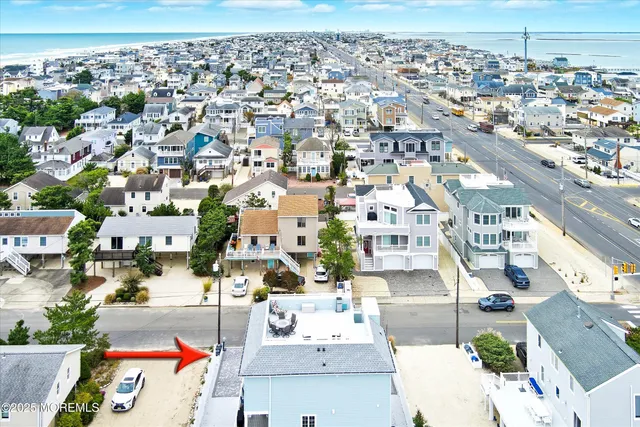 an aerial view of a city