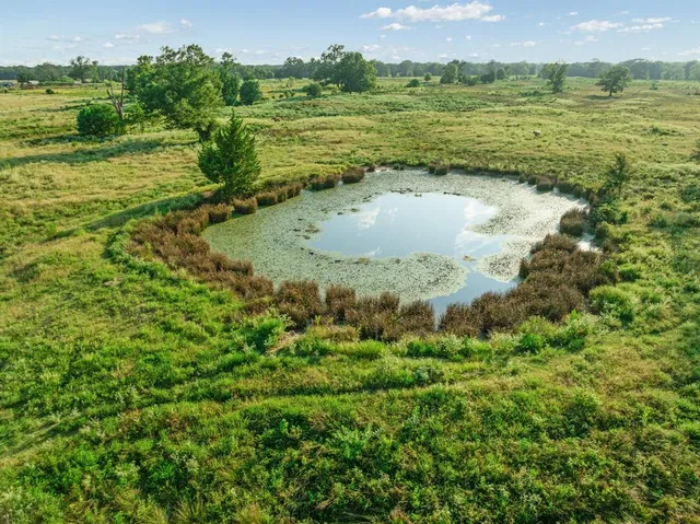 a view of a lake with a mountain in the back