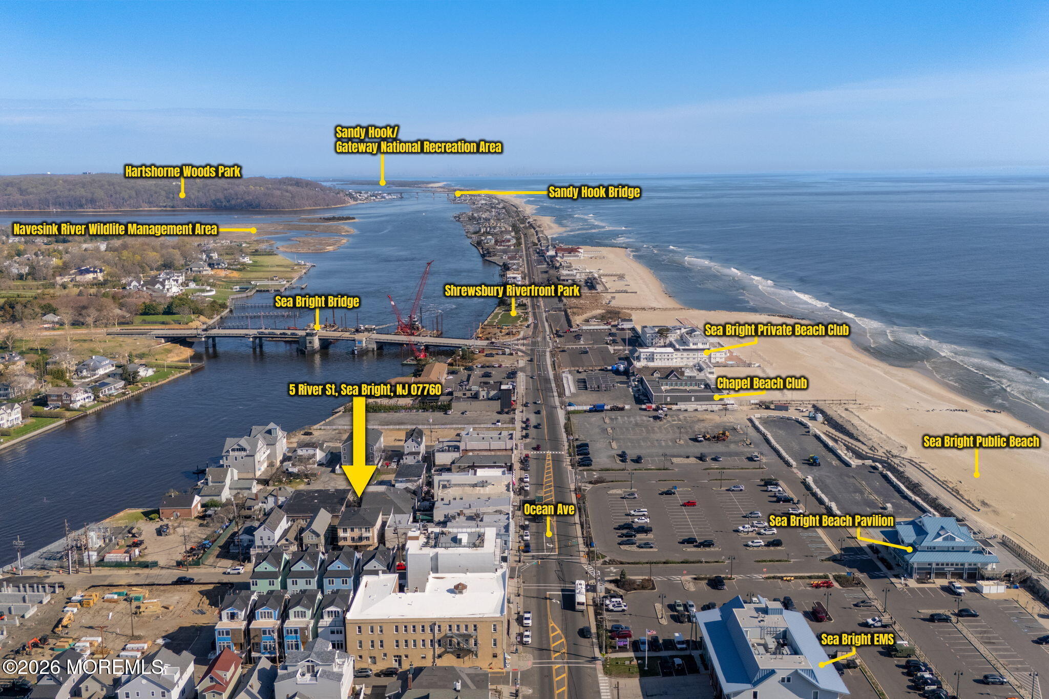 5 River Street Sea Bright, NJ 07760 - Photo 34 of 34 Drone