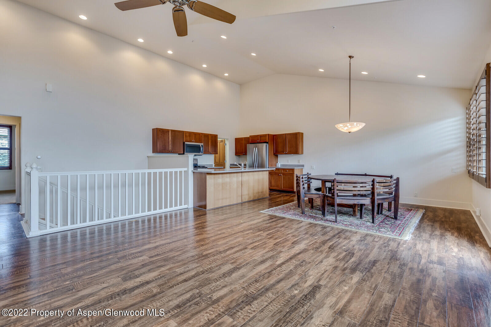 536 Evans Court Basalt, CO 81621 - Photo 3 of 19 a living room with lots of furniture and kitchen view
