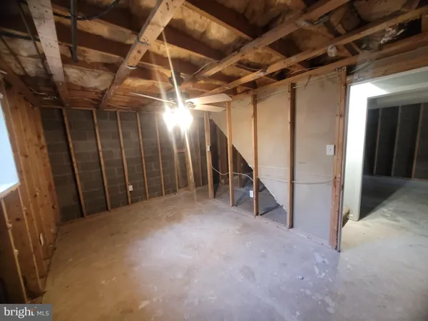 a view of hallway with stairs