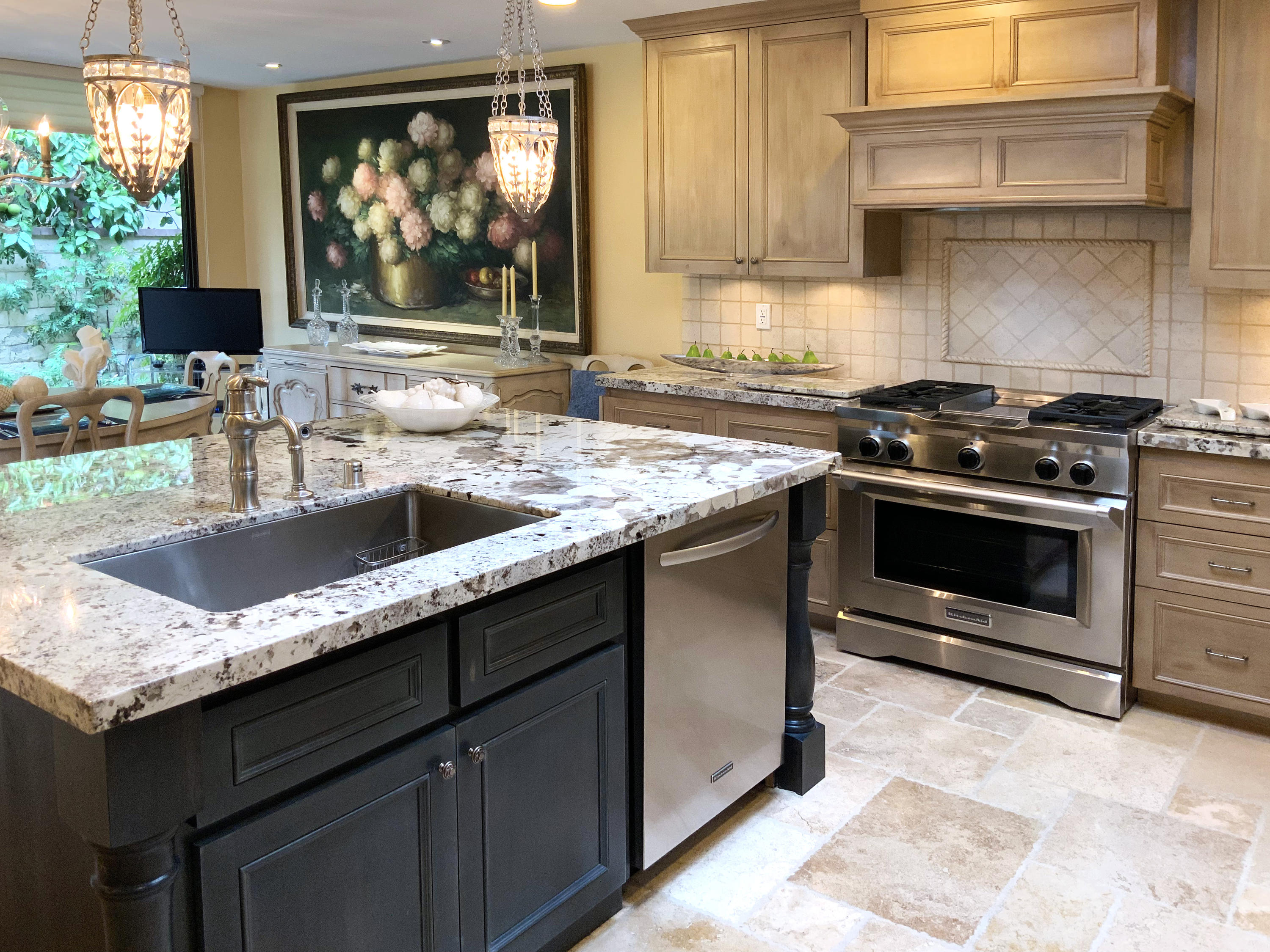 7 Princeton Drive Rancho Mirage, CA 92270 - Photo 15 of 39 a kitchen with granite countertop a sink stainless steel appliances and cabinets