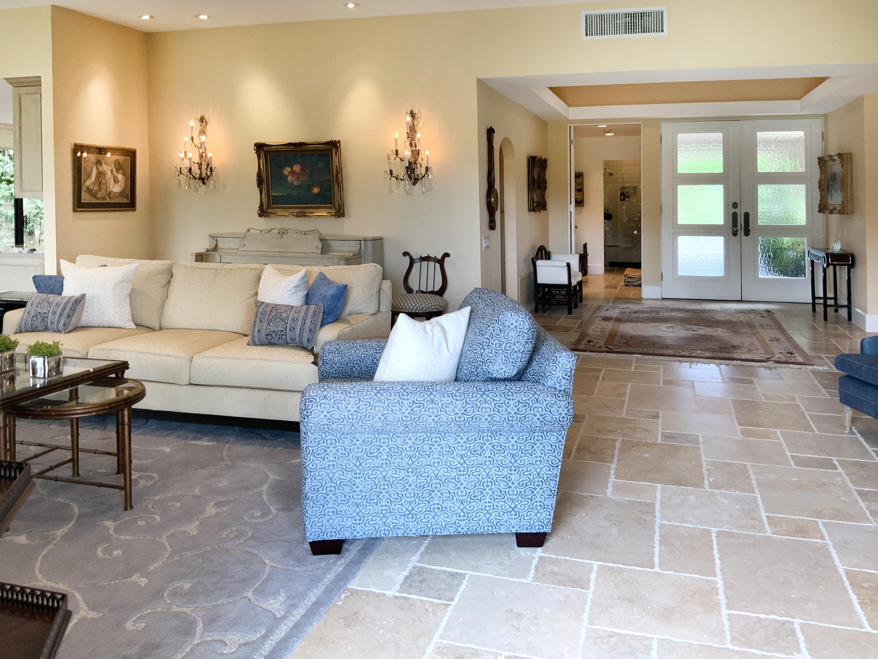 7 Princeton Drive Rancho Mirage, CA 92270 - Photo 7 of 39 a living room with furniture and a flat screen tv