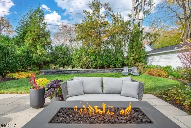 a view of yard with green space