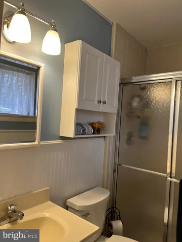 a bathroom with a sink and a toilet