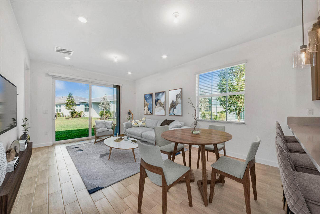 14511 Three Ponds Trail Delray Beach, FL 33446 - Photo 2 of 33 a view of a dining room with furniture window and outside view