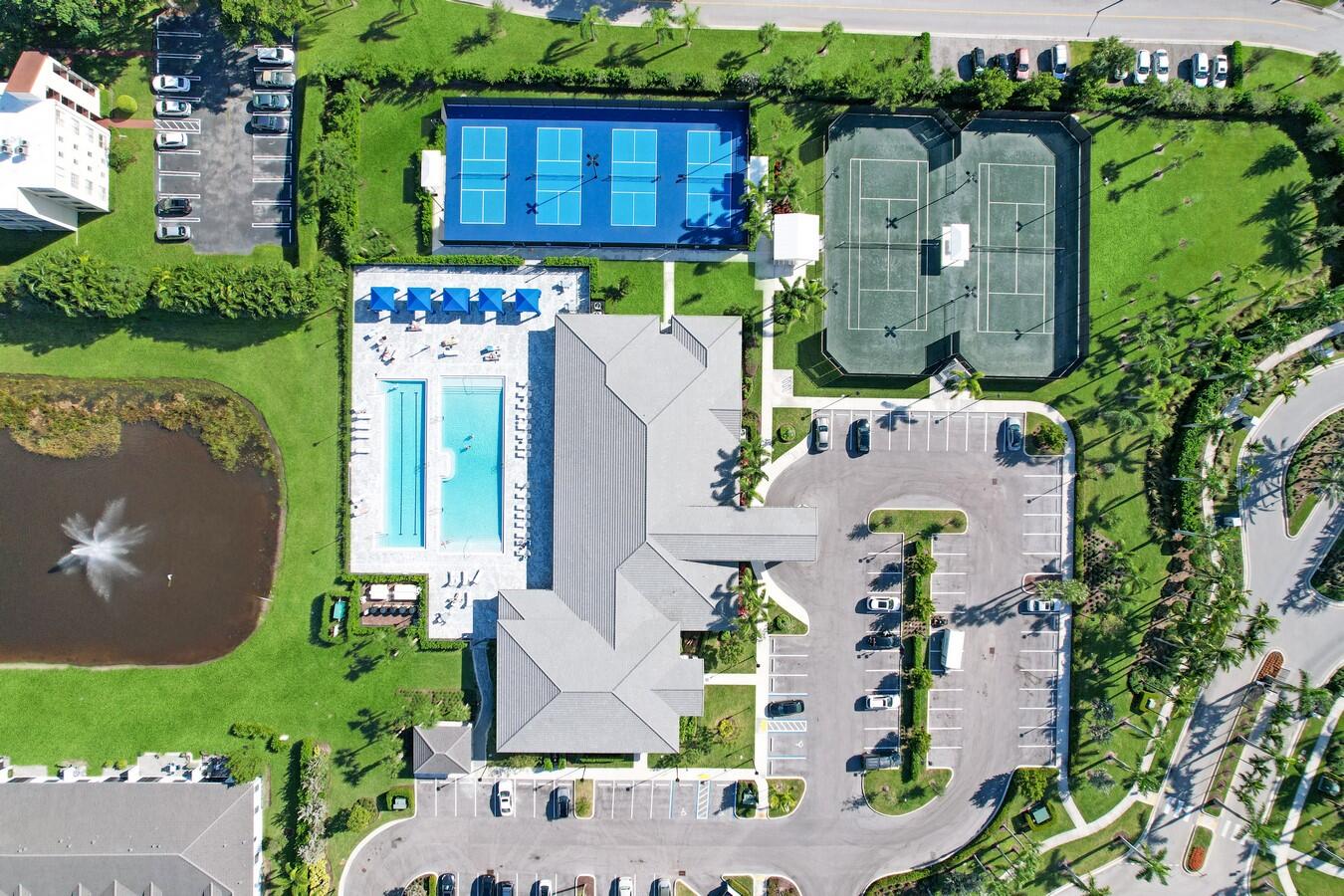 14511 Three Ponds Trail Delray Beach, FL 33446 - Photo 31 of 33 an aerial view of a house with a garden