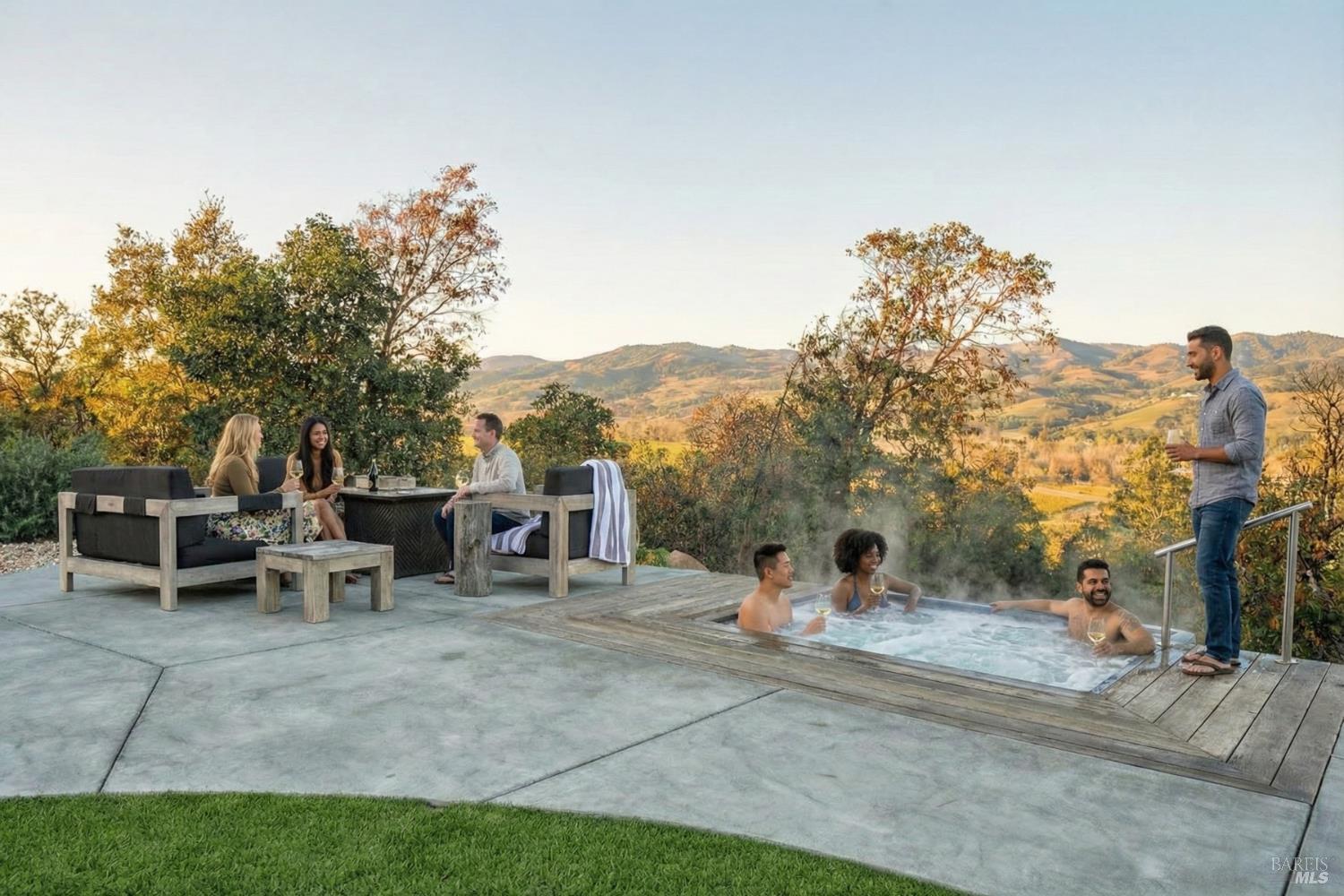 22855 Chianti Road Cloverdale, CA 95425 - Photo 54 of 76 a group of people sitting on the ground
