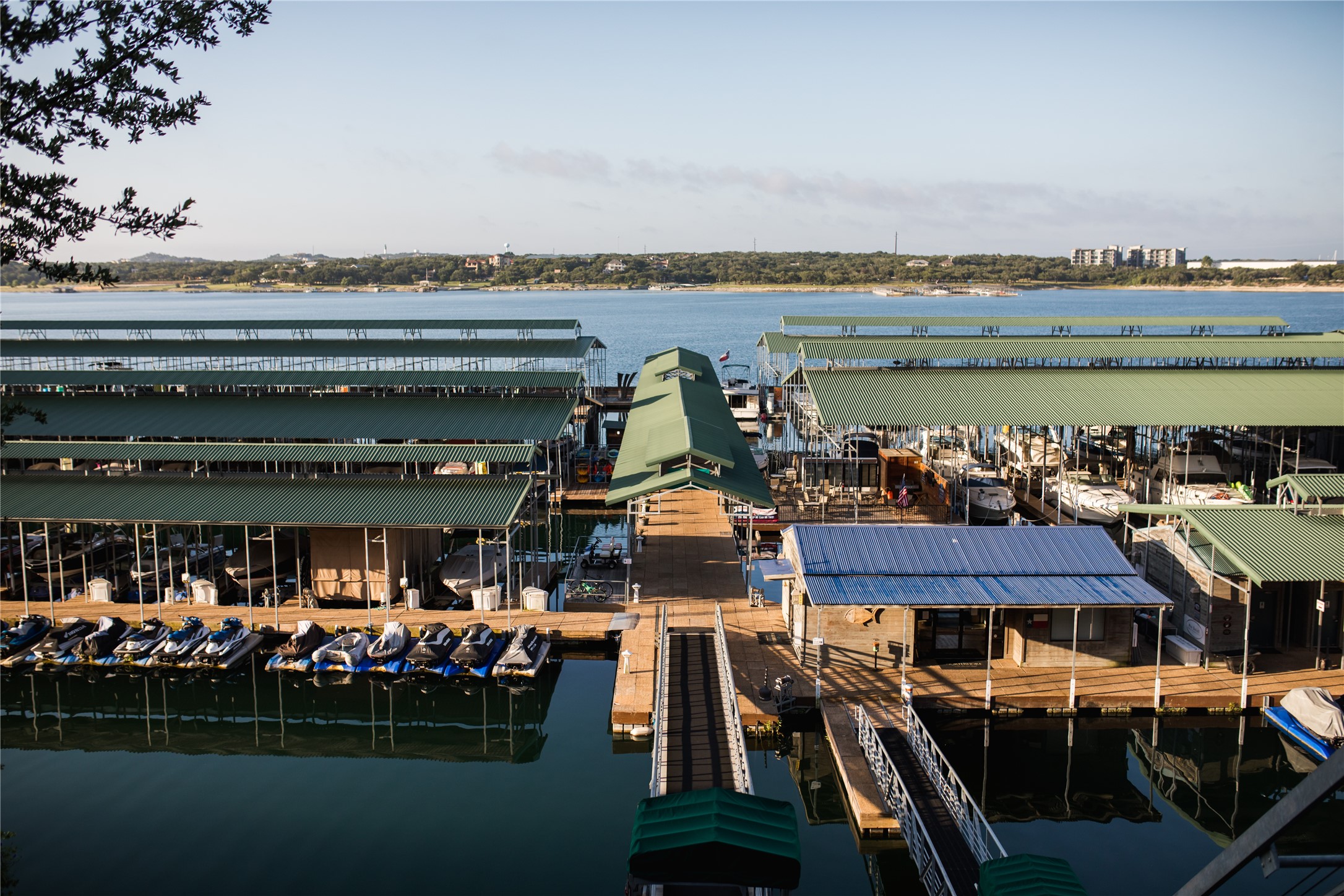 18849 Hidden Ridge Place Jonestown, TX 78645 - Photo 10 of 14 a view of a lake with sitting area
